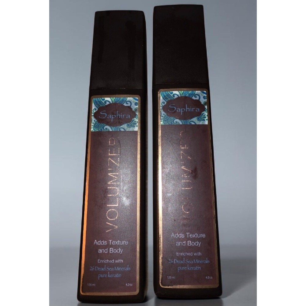 2x Saphira Volumizer Adds Texture And Body 26 Dead Sea Minerals Keratin 4.2 oz